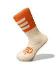 Orange & White Half Socks