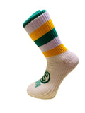 Green, White & Yellow Half Socks