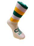 Green, White & Yellow Half Socks