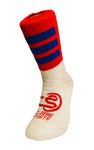 Red & Blue Half Socks