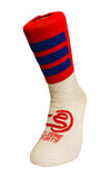 Red & Blue Half Socks