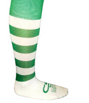 Green and White Long Socks