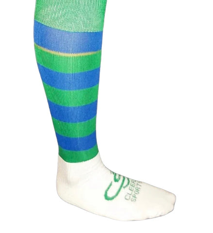 Green and Blue Long Socks