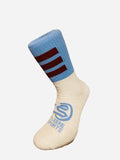 Sky Blue & Maroon Cleere Half Socks