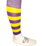 Purple and Gold Long Socks