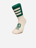 Emerald Green & White Cleere Half Socks