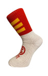 Red & Yellow/Gold Cleere Half Socks