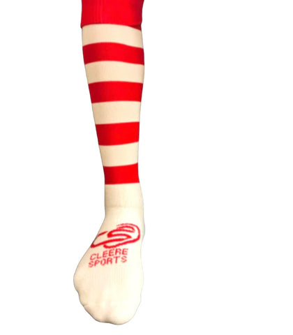 Red & White Long Socks