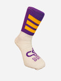Purple & Gold/Yellow Cleere Half Socks