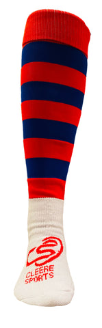 Red & Blue Cleere Long Socks