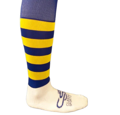 Blue and Gold Long Socks
