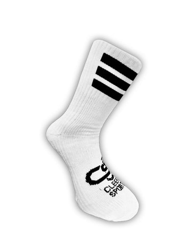 White & Black Half Socks