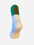 Green and Red Cleere Half Socks