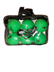 Half Dozen Green Bullet Ball carry pack.