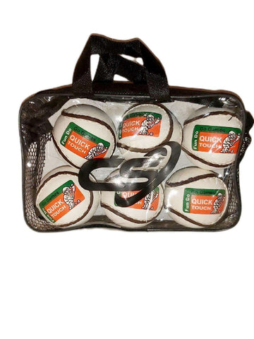 Half Dozen Quick Touch Sliotars in  Carry Pack