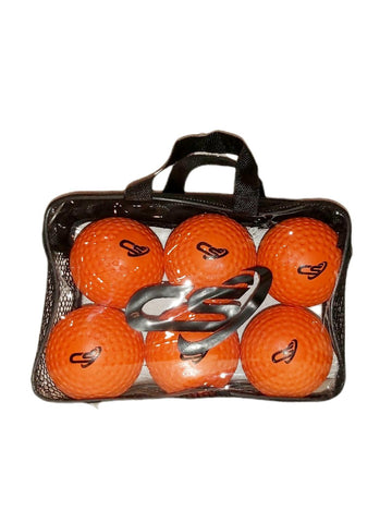 Half Dozen Orange Bullet Balls Carry Pack